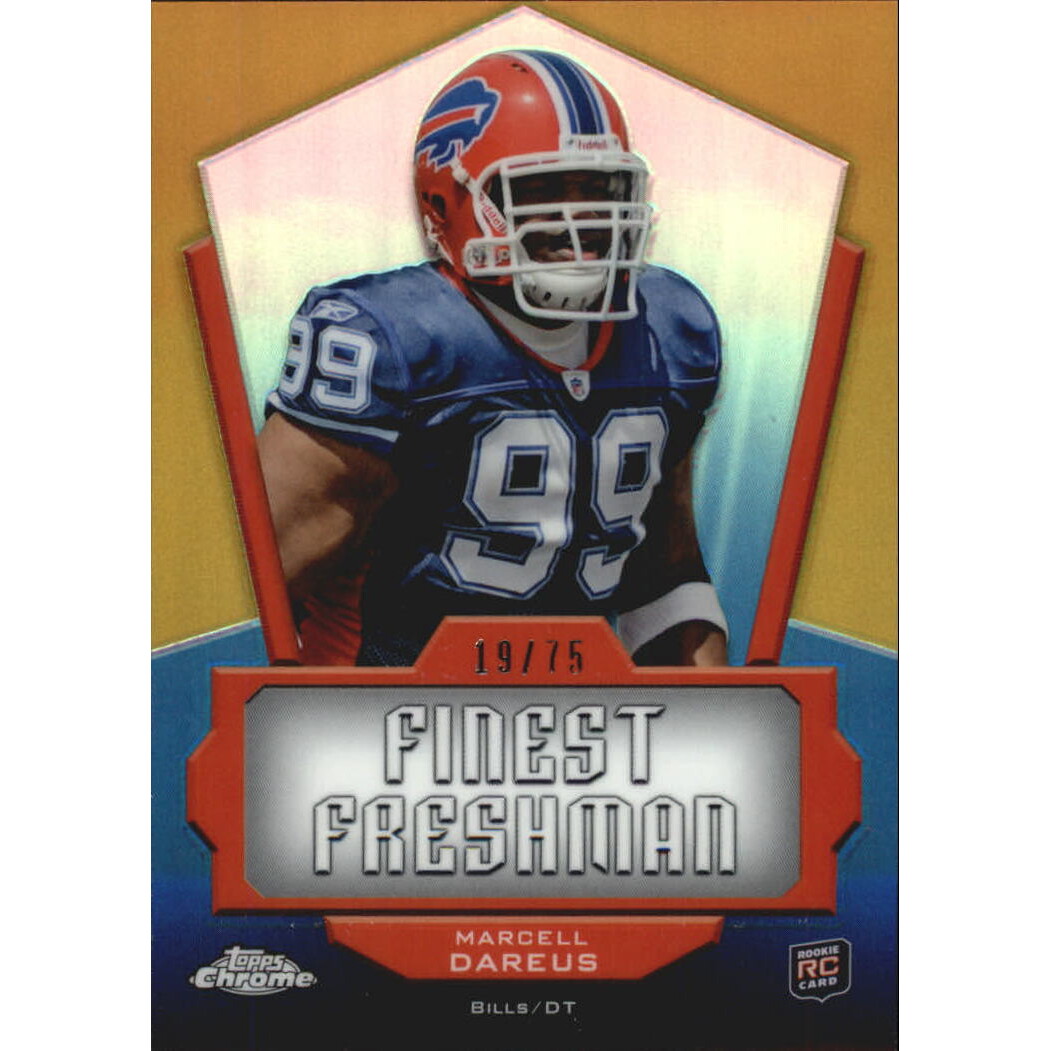 2011 Topps Chrome Finest Freshman Gold Refractors #FFMD Marcell Dareus. rookie card picture