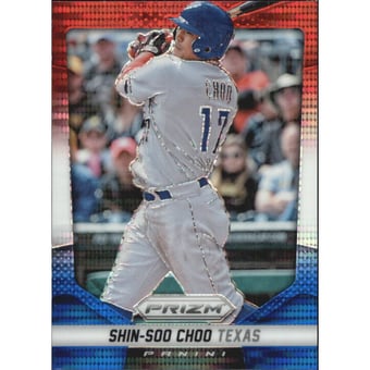 2014 Panini Prizm Prizms Red White and Blue Pulsar #4 Shin-Soo Choo