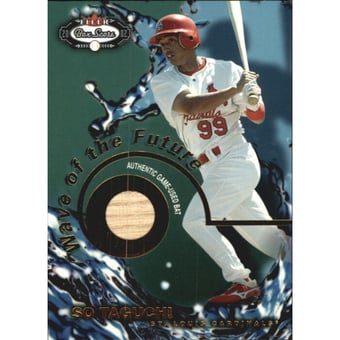 2002 Fleer Box Score Wave of the Future Game Used #4 So Taguchi Bat