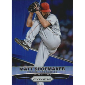 2015 Panini Prizm Prizms Blue #115 Matt Shoemaker