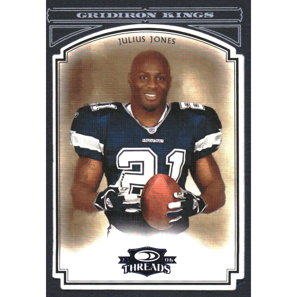 2006 Donruss Threads Pro Gridiron Kings Framed Blue #26 Julius Jones