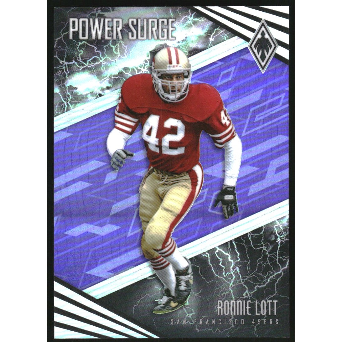 2017 Panini Phoenix Power Surge Purple #27 Ronnie Lott. rookie card picture