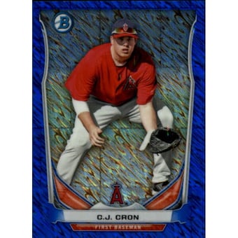 2014 Bowman Chrome Bowman Scout Top 5 Mini Blue Refractors #BMA1 C.J. Cron