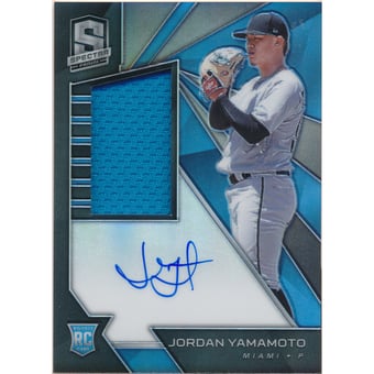 2020 Panini Spectra #158 Jordan Yamamoto  AU JSY RC