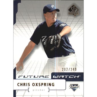 2004 SP Authentic 499/249 #184 Chris Oxspring FW