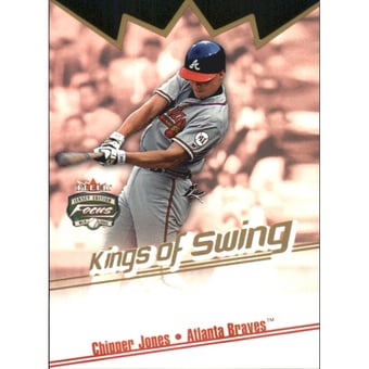 2002 Fleer Focus JE Kings of Swing #20 Chipper Jones