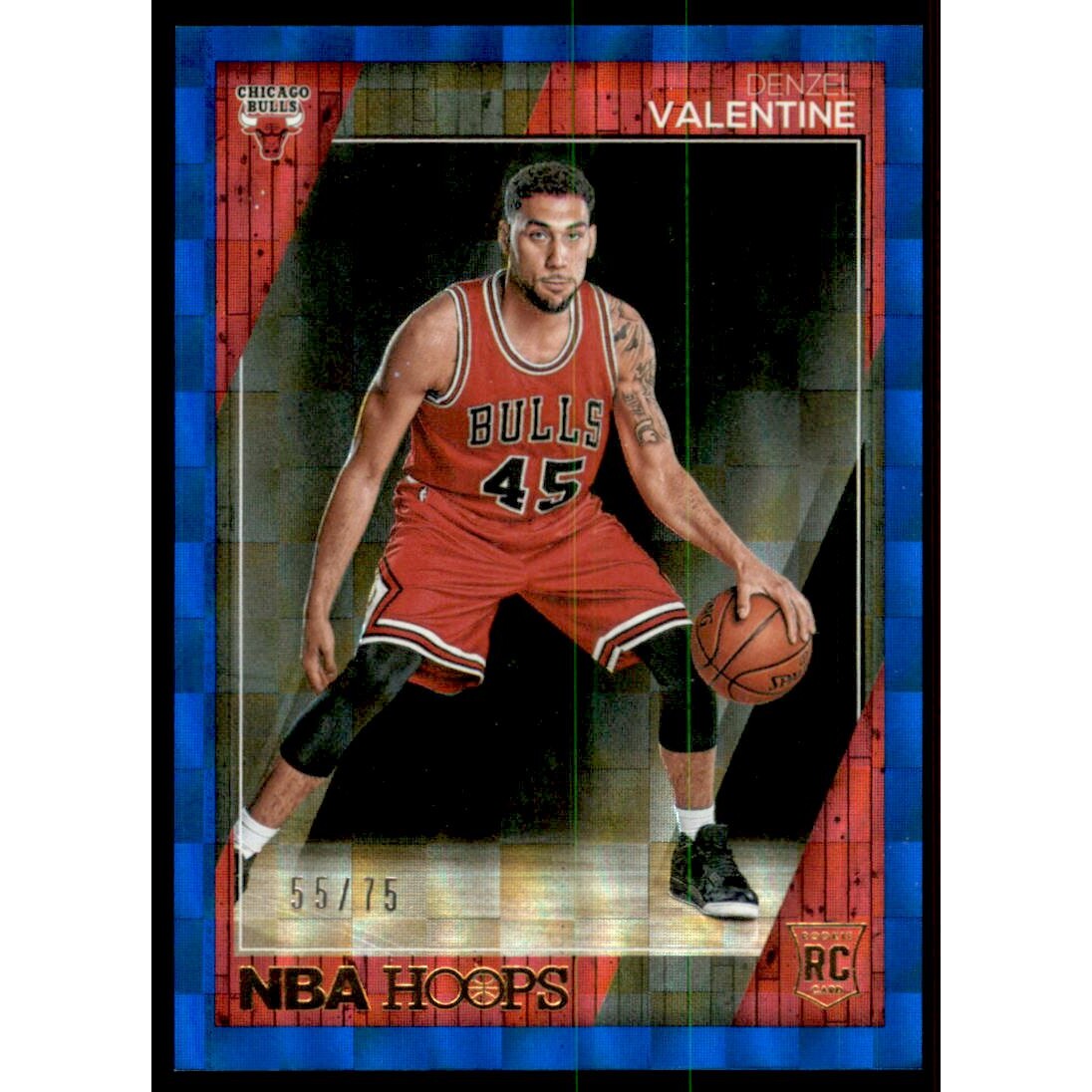 2016-17 Hoops Blue Checkerboard #273 Denzel Valentine