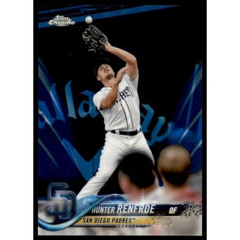 2018 Topps Chrome Blue Refractors #184 Hunter Renfroe