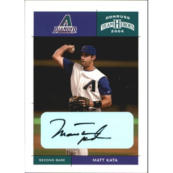 2004 Donruss Team Heroes Autographs #17 Matt Kata