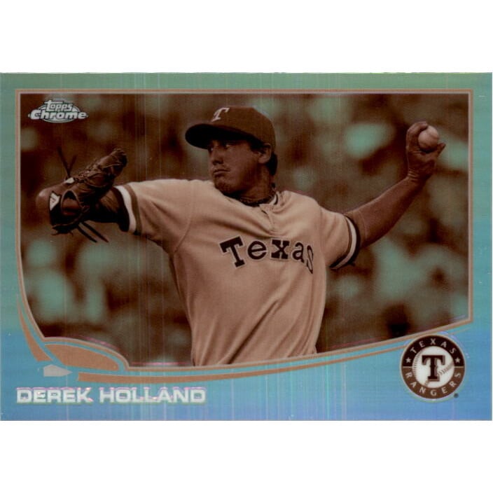 2013 Topps Chrome Sepia Refractors #53 Derek Holland. rookie card picture