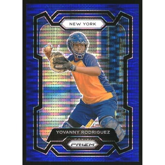 2024 Panini Prizm Prizms Blue Pulsar #9 Yovanny Rodriguez