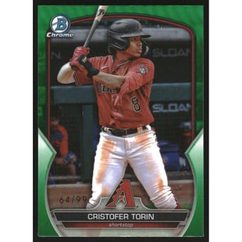 2023 Bowman Chrome Draft Green Refractors #BDC148 Cristofer Torin