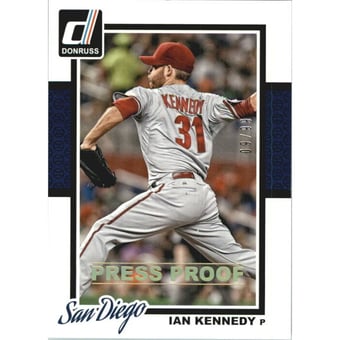2014 Donruss Press Proofs Gold #123 Ian Kennedy