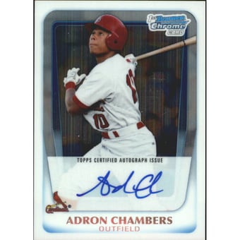 2011 Bowman Chrome Prospect Autographs #BCP90 Adron Chambers