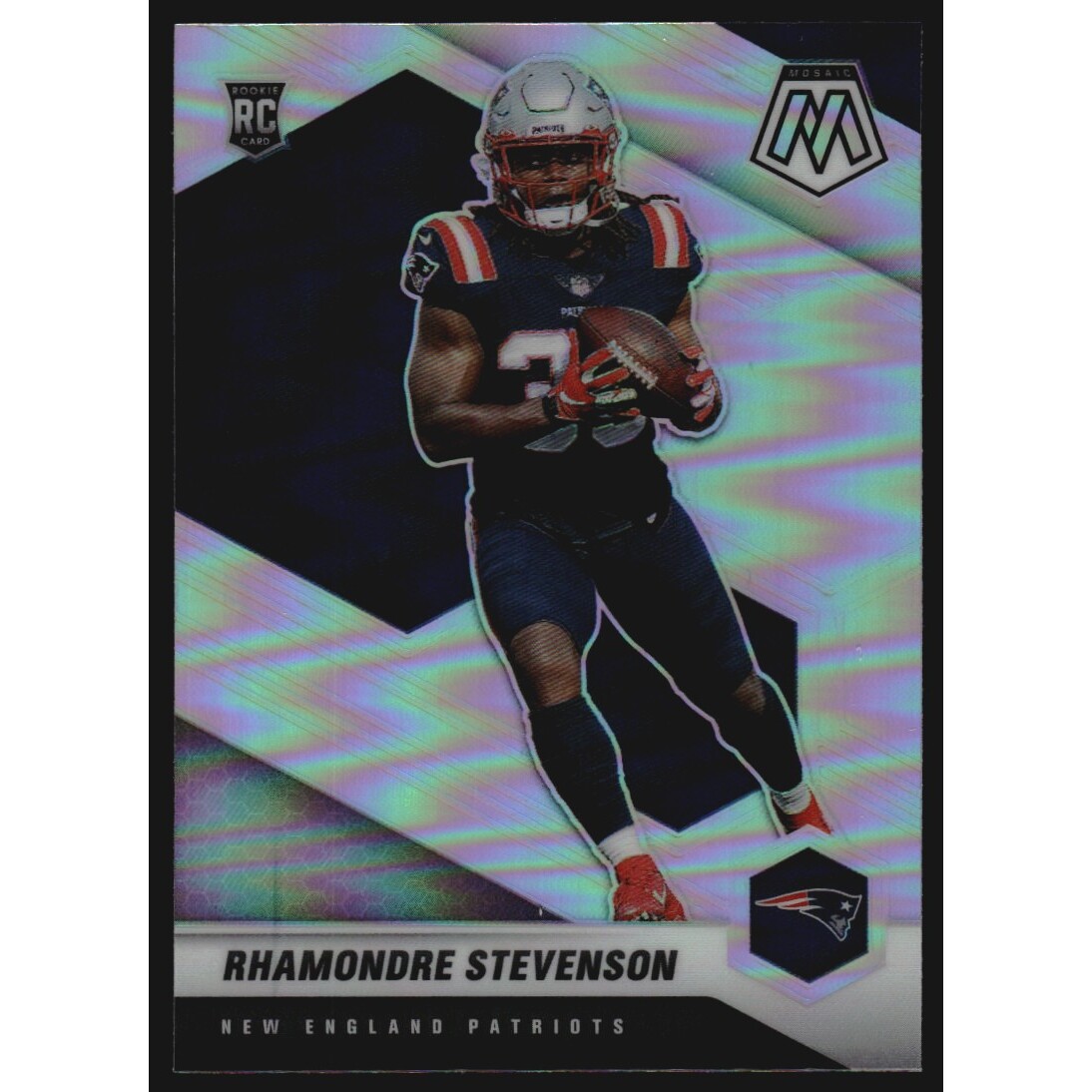 2021 Panini Mosaic Silver #337 Rhamondre Stevenson
