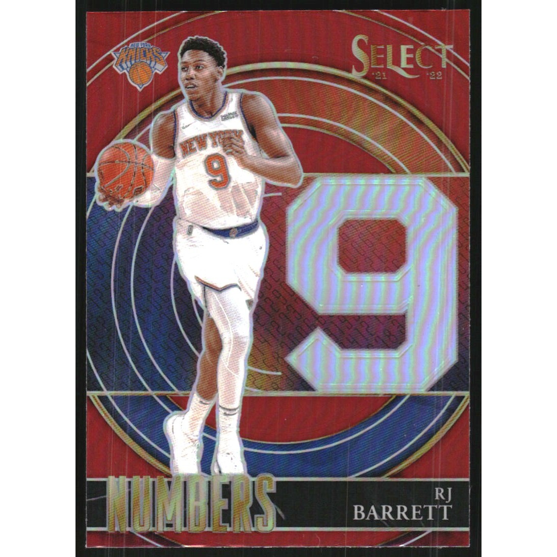 2021-22 Select Numbers Prizms Red #13 RJ Barrett