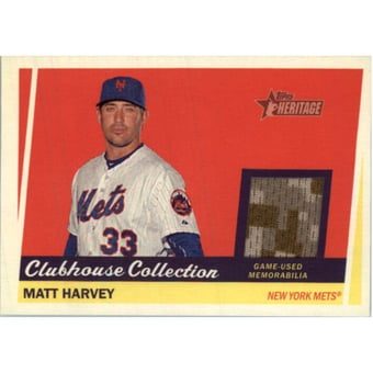 2016 Topps Heritage Clubhouse Collection Relics #CCRMH Matt Harvey