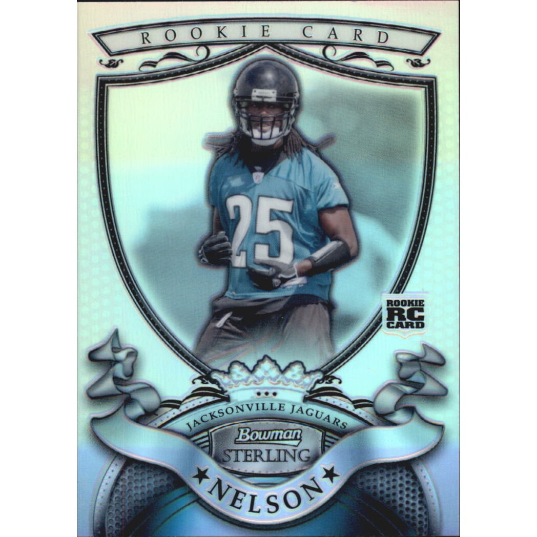 2007 Bowman Sterling Refractors #8 Reggie Nelson. rookie card picture