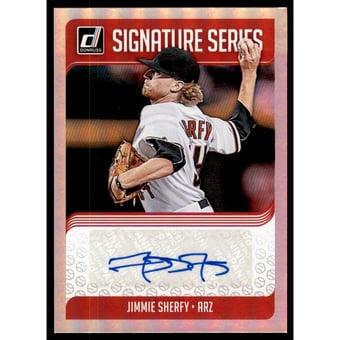 2018 Donruss Signature Series #48 Jimmie Sherfy