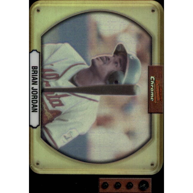 2000 Bowman Chrome Retro/Future Refractors #16 Brian Jordan. rookie card picture