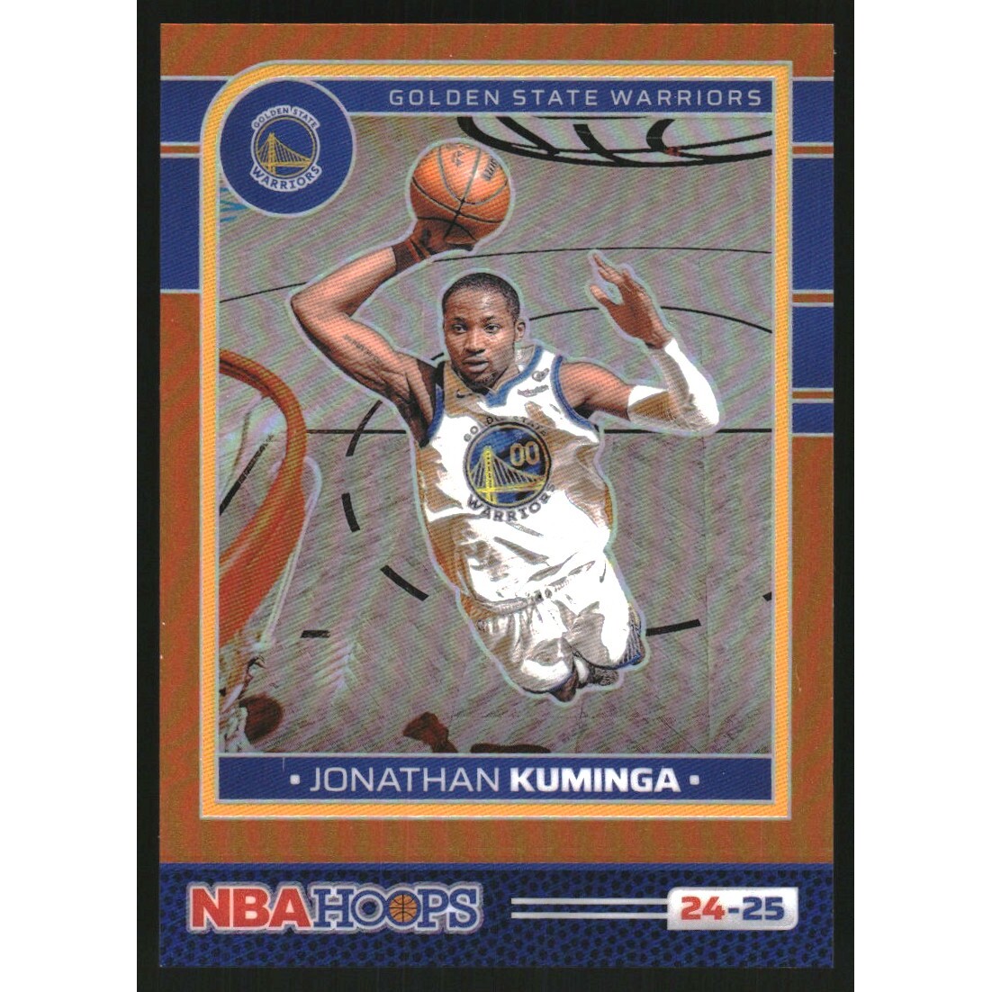 2024-25 Hoops Premium Prizms Orange #161 Jonathan Kuminga