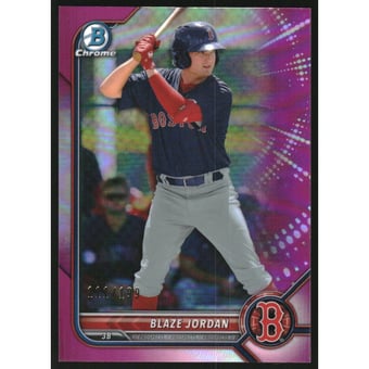 2022 Bowman Chrome Prospects Fuchsia Refractors #BCP58 Blaze Jordan