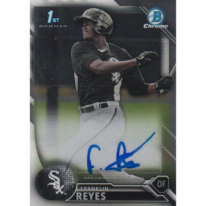 2016 Bowman Chrome Prospect Autographs #BCAPFR Franklin Reyes. rookie card picture