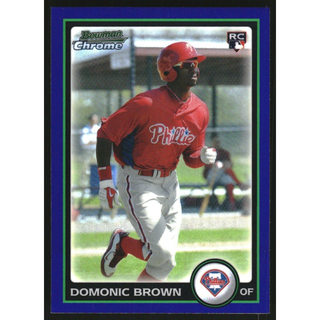 2010 Bowman Chrome Draft Purple Refractors #BDP70 Domonic Brown. rookie card picture