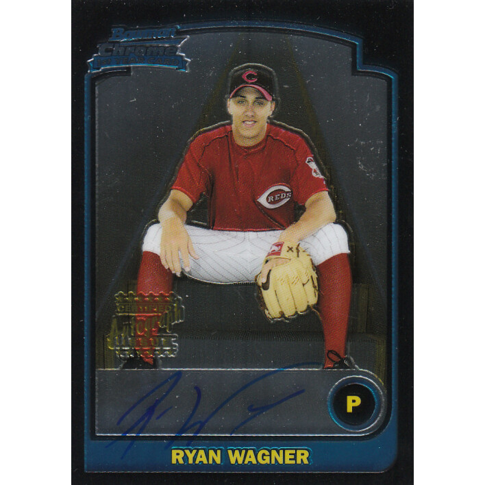 2003 Bowman Chrome Draft #175 Ryan Wagner AU RC. rookie card picture