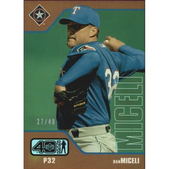 2002 Upper Deck 40-Man Electric Rainbow #254 Dan Miceli