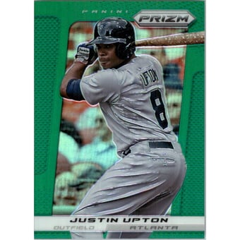 2013 Panini Prizm Prizms Green #116 Justin Upton