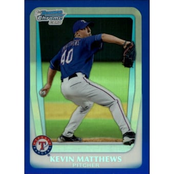 2011 Bowman Chrome Draft Prospects Blue Refractors #BDPP57 Kevin Matthews
