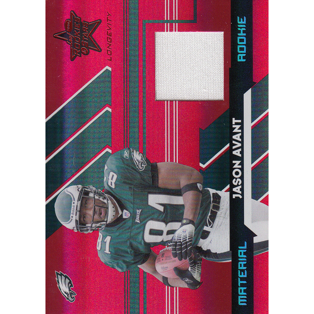 2006 Leaf Rookies and Stars Longevity Target Ruby Parallel #265 Jason Avant JSY