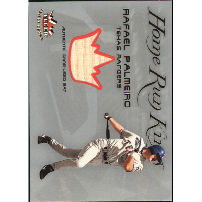 2002 Fleer Triple Crown Home Run Kings Game Used #9 Rafael Palmeiro Bat