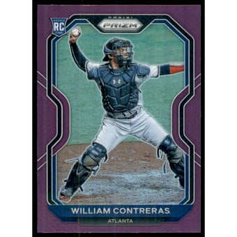 2021 Panini Prizm Prizms Purple #105 William Contreras