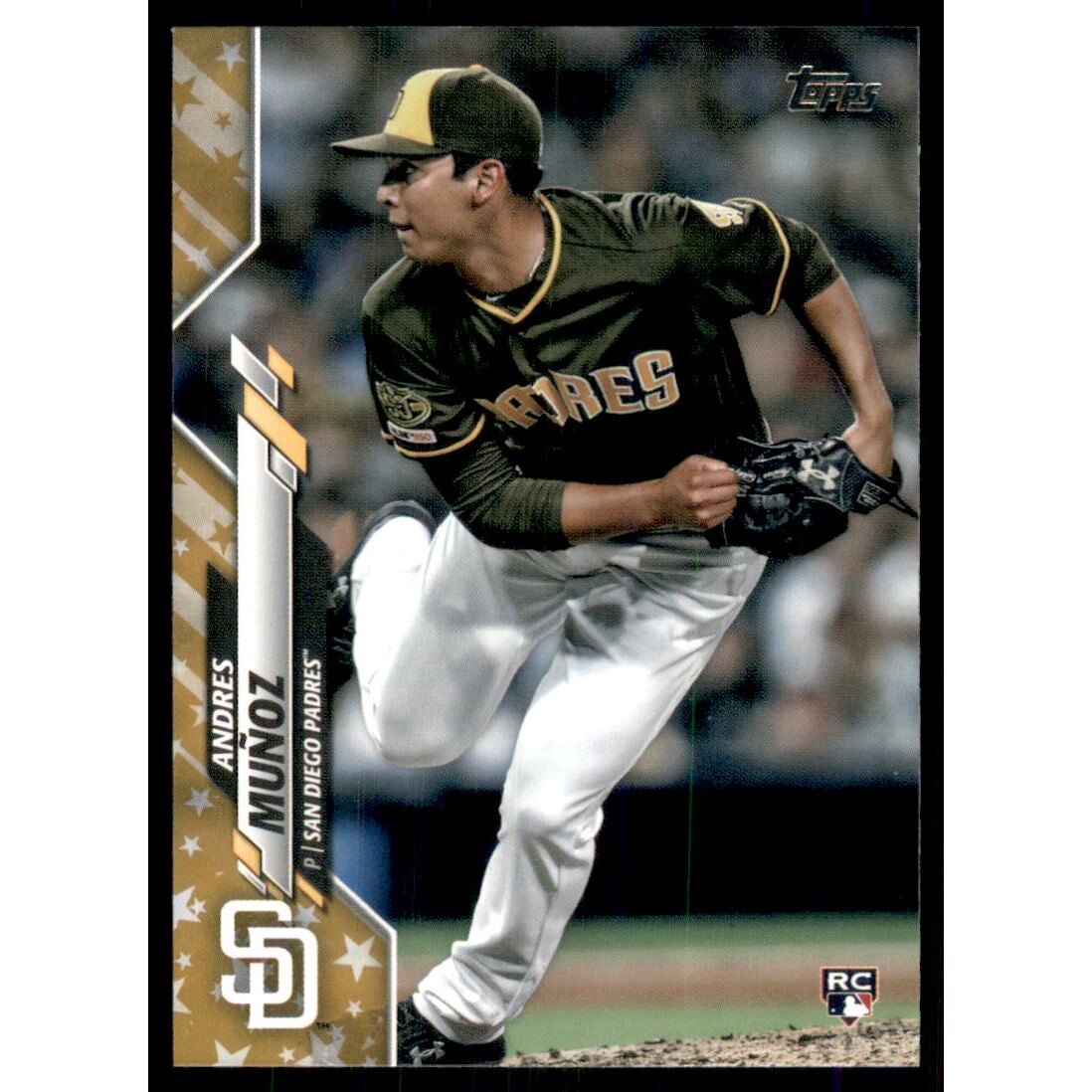2020 Topps Factory Set Gold Stars #56 Andres Munoz. rookie card picture