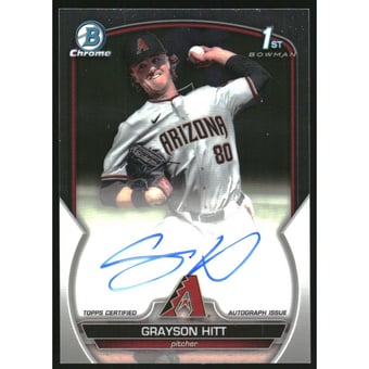 2023 Bowman Chrome Draft Autographs #CDAGH Grayson Hitt