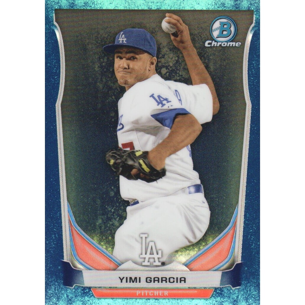 2014 Bowman Chrome Prospects Series 2 Bubble Refractors #BCP43 Yimi Garcia. rookie card picture