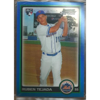 2010 Bowman Chrome Blue Refractors #216B Ruben Tejada