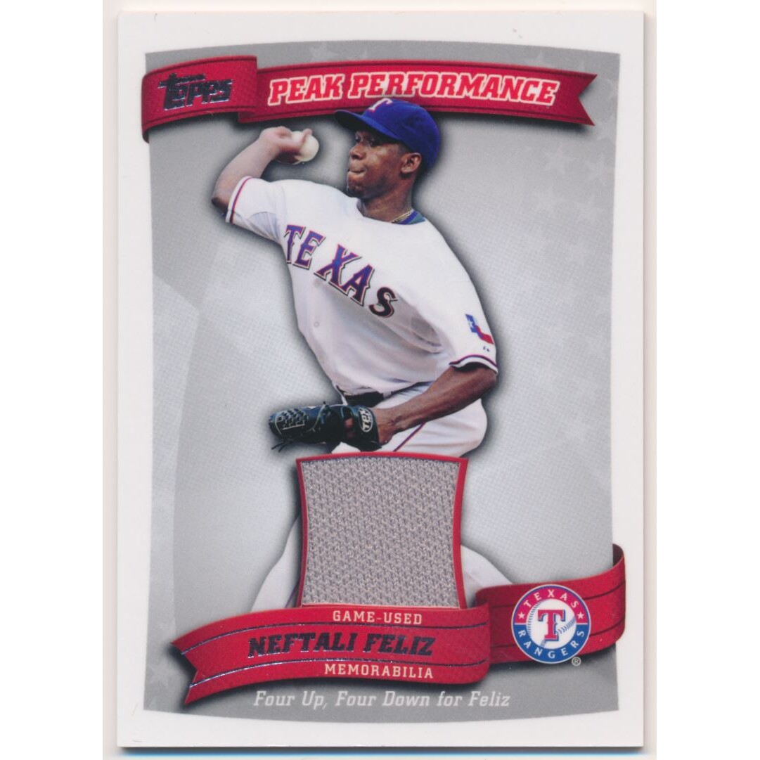 2010 Topps Peak Performance Relics #NF Neftali Feliz S2. rookie card picture