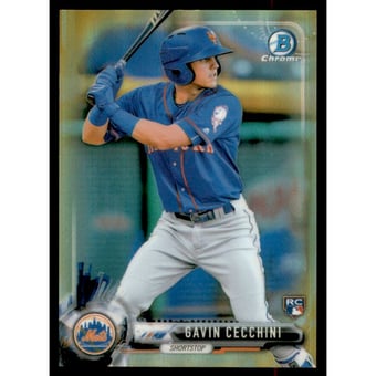 2017 Bowman Chrome Mini Gold Refractors #66 Gavin Cecchini