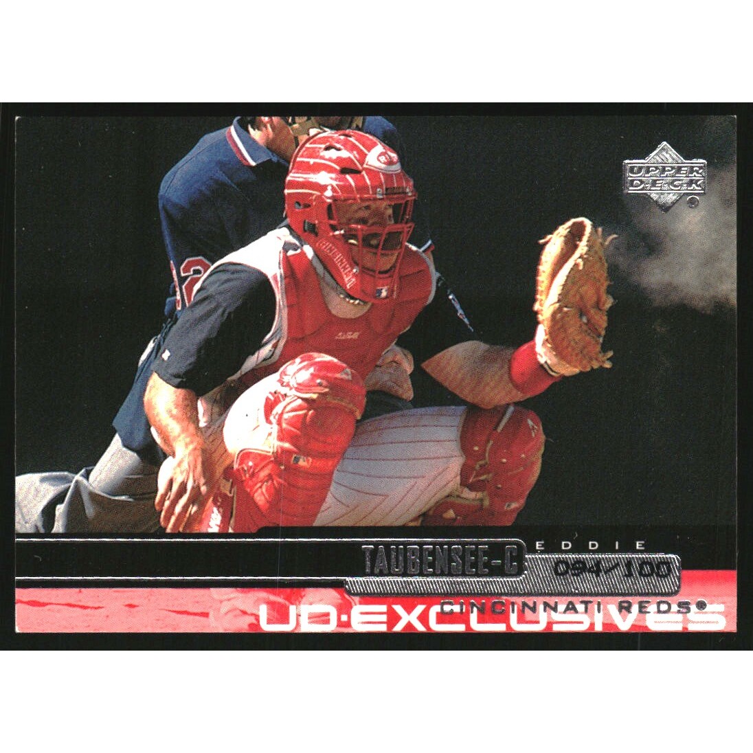 2000 Upper Deck Exclusives Silver #87 Eddie Taubensee. rookie card picture
