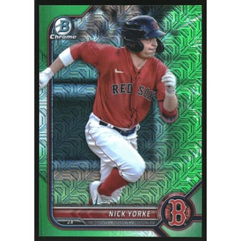 2022 Bowman Chrome Mega Box Prospects Green Refractors #BCP192 Nick Yorke