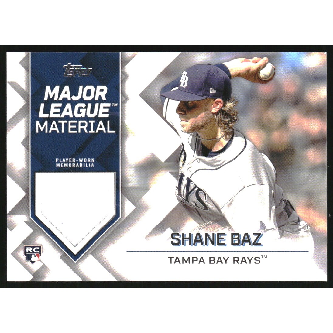 2022 Topps Update Major League Materials #MLMSB Shane Baz. rookie card picture