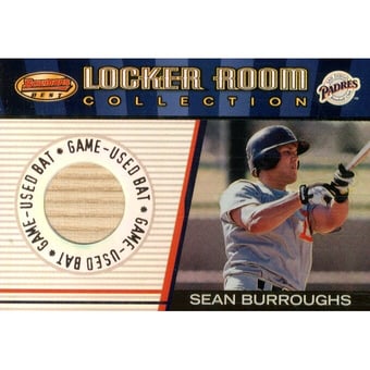 2001 Bowman's Best Locker Room Collection Lumber #LRCLSB Sean Burroughs