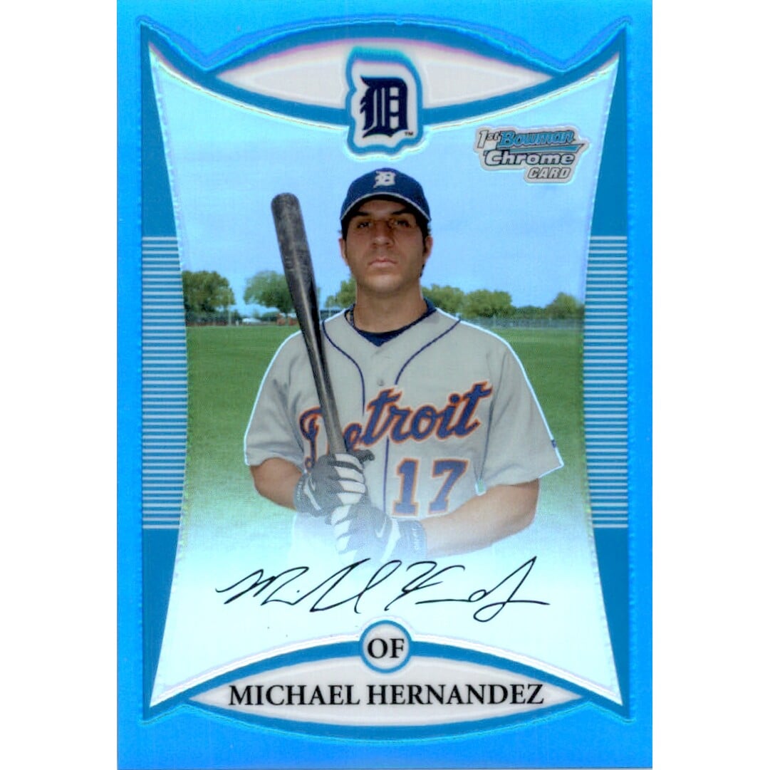 2008 Bowman Chrome Prospects Blue Refractors #BCP79 Michael Hernandez