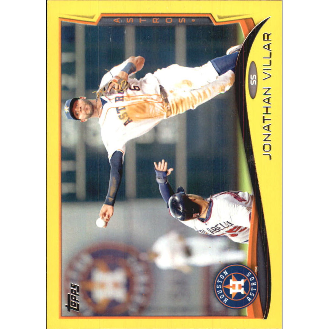 2014 Topps Yellow #207 Jonathan Villar. rookie card picture
