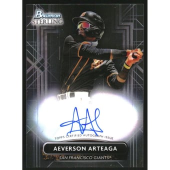 2022 Bowman Sterling Prospect Autographs #PAAA Aeverson Arteaga