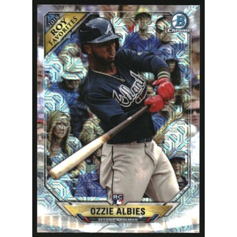 2018 Bowman Chrome Mega Box Rookie of the Year Favorites Refractors #ROYFOA Ozzie Albies