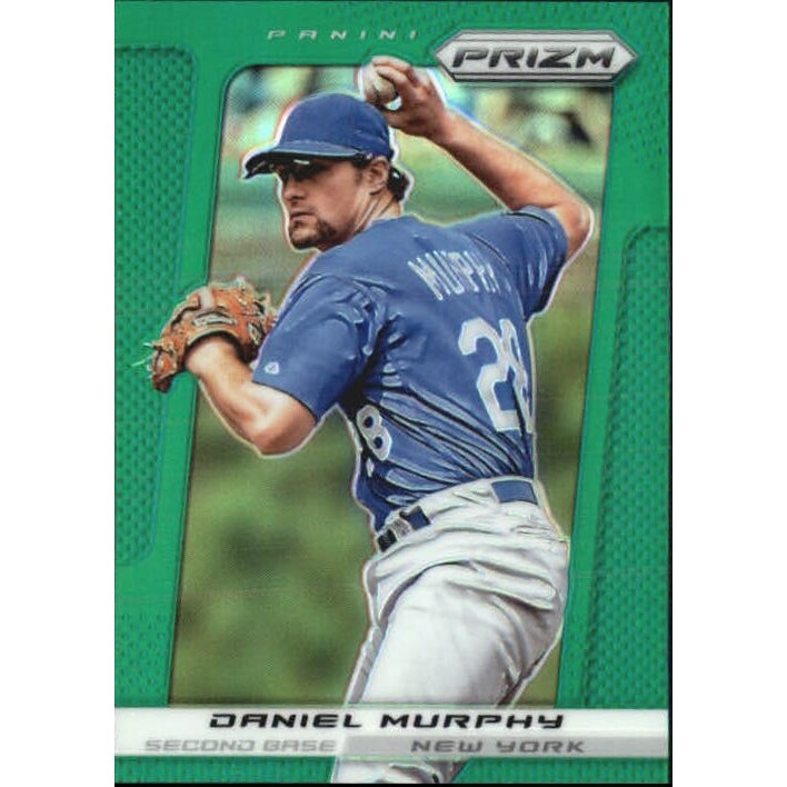 2013 Panini Prizm Prizms Green #51 Daniel Murphy. rookie card picture